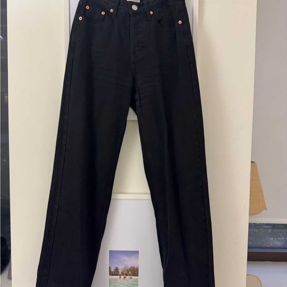 Parke Black 90’s Straight Leg Women's Jeans - Picture 2 of 5